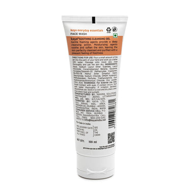 Kaya Clinic Soothing Cleansing Gel Soap Free & Gentle Face Wash with Niacinamide for Daily Use for All Skin Types, 100ml